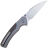 Нож WE Knife Ziffius satin сталь CPM-20CV рукоять Gray Titanium/Twill Carbon Fiber (WE22024A-2)