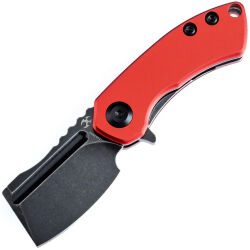 Нож Kansept Mini Korvid blackwash сталь 154CM рукоять Red Aluminium