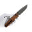 Нож SRM Terrier black сталь 140Cr Laminated рукоять Brown Micarta (258L-MN2)