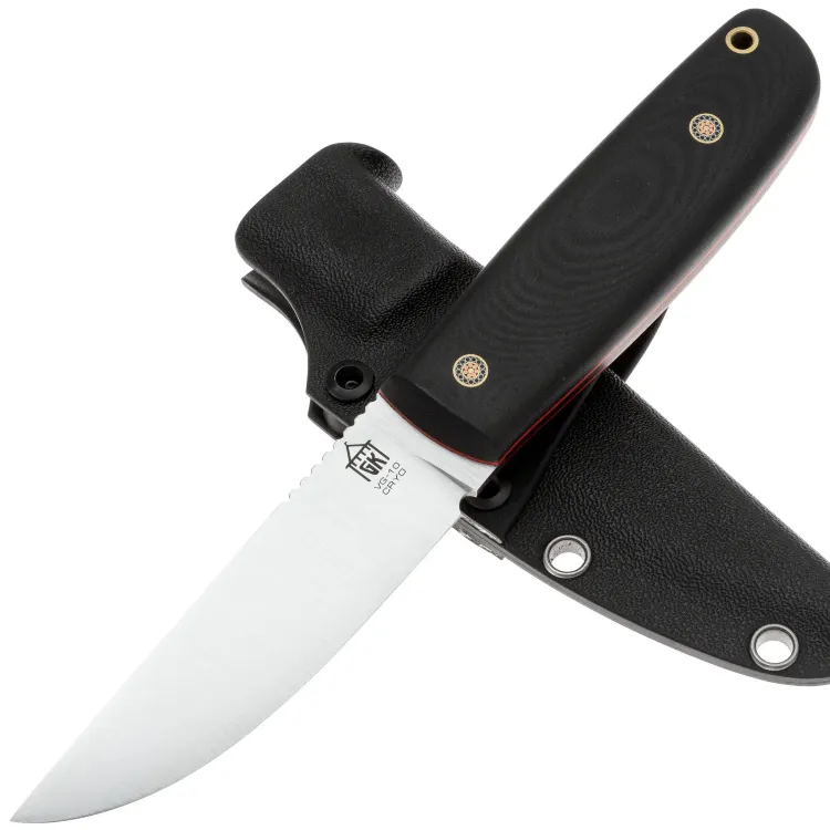 Нож Град Горький Техно Томми конвекс сталь VG-10 рукоять Black G10