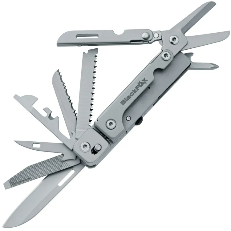 Мультитул Black Fox Solver сталь 440 рукоять Stainless steel (BF-207)
