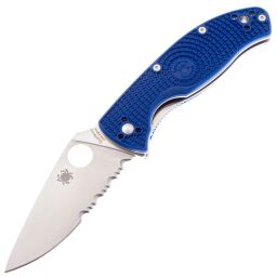 Нож Spyderco Tenacious LTW PS сталь S35VN рукоять Blue FRN (C122PSBL)