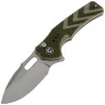 Нож CIVIVI Vexron stonewash сталь 14C28N рукоять Green/Tan G10 (C24066-2)