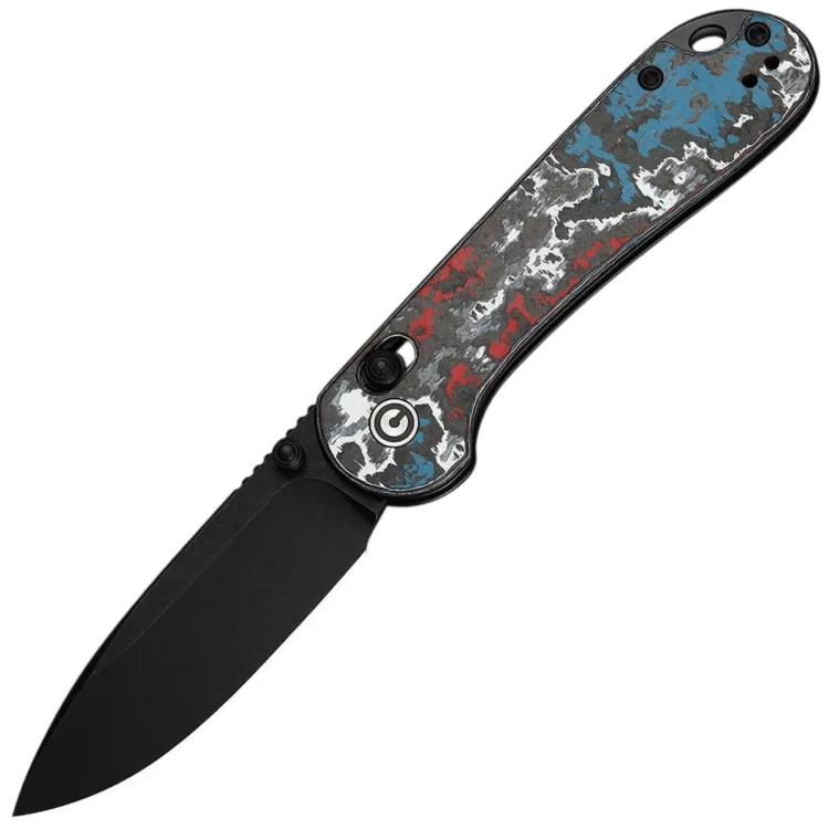 Нож CIVIVI Elementum Crossbar Lock blackwash сталь S35VN рукоять Nebula FatCarbon (C24063B-1)