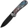 Нож CIVIVI Elementum Crossbar Lock blackwash сталь S35VN рукоять Nebula FatCarbon (C24063B-1)