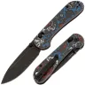 Нож CIVIVI Elementum Crossbar Lock blackwash сталь S35VN рукоять Nebula FatCarbon (C24063B-1)
