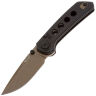 Нож Reate PL-XT Drop Point copper PVD сталь Nitro-V рукоять Black Micarta/Black G10