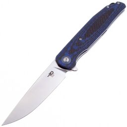 Нож Bestech Ascot сталь D2 рукоять Blue G10/Carbon Fiber (BG19C)