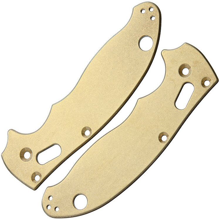 Накладки Flytanium Lotus для Spyderco Manix 2 Brass