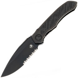 Нож Microtech Anax S/E PS DLC сталь M390 рукоять DLC Ti/Carbon Fiber (190C-2DLC)