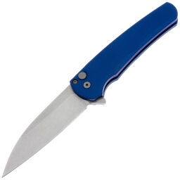 Нож Pro-Tech Malibu Wharncliffe stonewash сталь MagnaCut рукоять Blue Aluminium (5301-Blue)