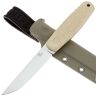 Нож Owl Knife North-S сталь Elmax рукоять микарта Джинс бежевая