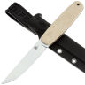 Нож Owl Knife North-S сталь Elmax рукоять микарта Джинс бежевая