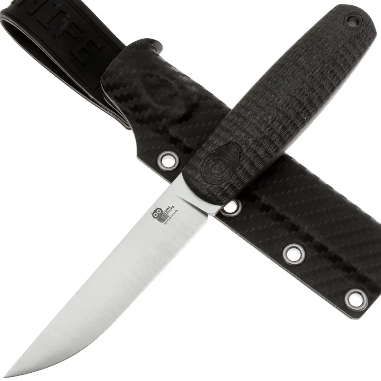 Нож Owl Knife North-S сталь Elmax рукоять карбон классик
