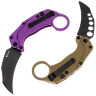 Нож Reate EXO-K black PVD сталь N690 рукоять Purple Aluminium