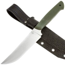 Нож 7 Ножей ТехноПчак Гибрид конвекс сталь AUS-10co рукоять Olive G10