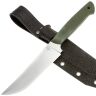 Нож 7 Ножей ТехноПчак Гибрид конвекс сталь AUS-10co рукоять Olive G10