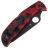 Нож Spyderco Endela Black сталь CPM-20CV рукоять Red&Black Zome FRN (C243ZFPRDBBK)