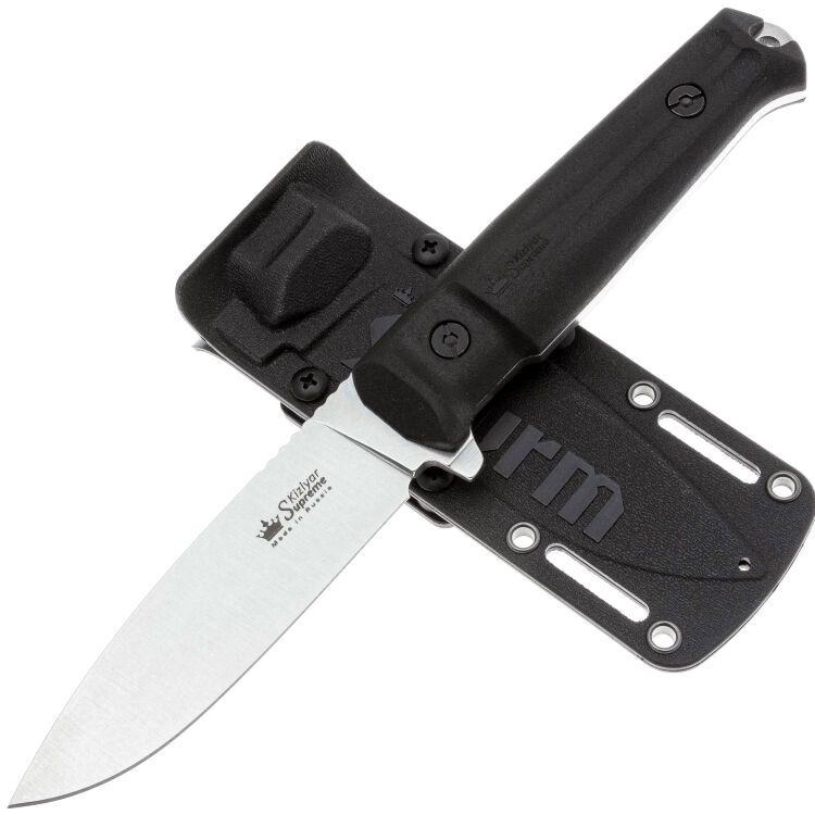 Нож Kizlyar Supreme Sturm сталь Elmax Stonewash рукоять Black Kraton