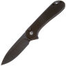Нож CIVIVI Button Lock Elementum II blackwash сталь Nitro-V рукоять Black G10 (C18062P-1)