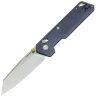 Нож Vosteed Parallel stonewash сталь S35VN рукоять Blue Titanium