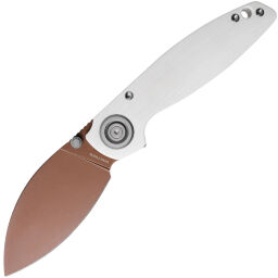 Нож Vosteed Shilin Cutter copper dune сталь 154CM рукоять White G10