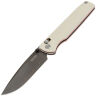 Нож SRM Terrier black сталь 140Cr Laminated рукоять White G10 (258L-GX2)