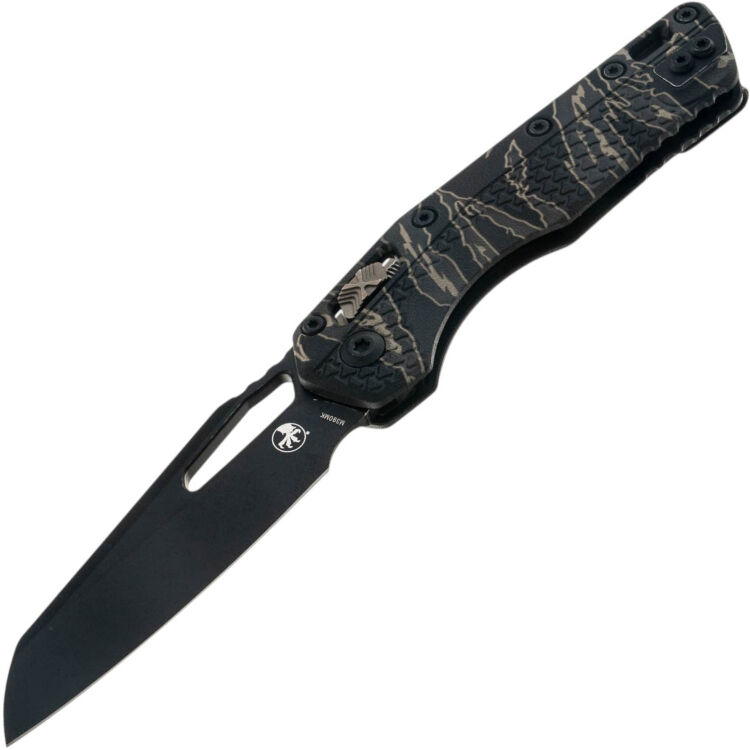 Нож Microtech MSI Ram-Lok black apocalyptic сталь M390MK рукоять Tiger Stripe Camo Polymer