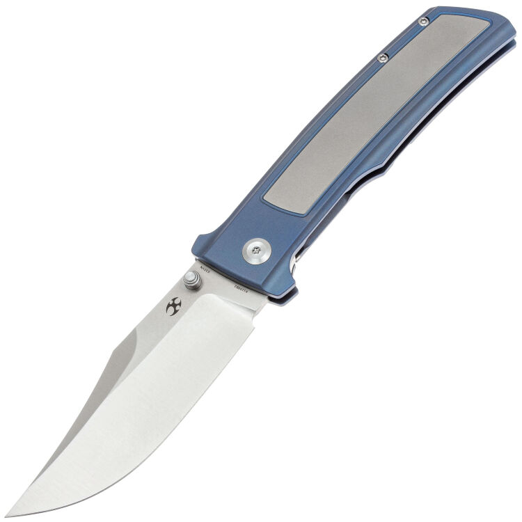 Нож Kansept Bison satin сталь S35VN рукоять Blue Titanium