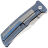Нож Kansept Bison satin сталь S35VN рукоять Blue Titanium