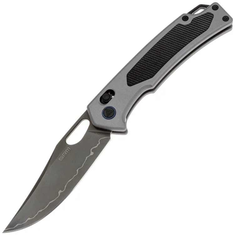 Нож SRM Retriever black сталь 140Cr Laminated рукоять Grey Aluminum/Black G10 (9203-AK2)