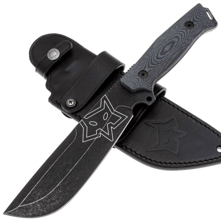 Нож Fox Native blackwash сталь D2 рукоять Micarta nera sabbiata (FX-611)