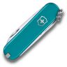 Нож-брелок Victorinox Classic SD Mountain Lake 58мм блистер (0.6223.23B1)