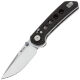 Нож Reate PL-XT Drop Point stonewash сталь Nitro-V рукоять Black Micarta/Black G10 
