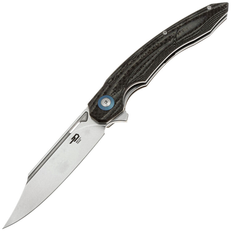 Нож Bestech Fanga сталь D2 рукоять Beige G10/Carbon Fiber (BG18D)