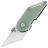 Нож Kansept Dash stonewash сталь 154CM рукоять Jade G10