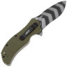 Нож ZT 0350OLTS Tiger Stripe сталь Magnacut рукоять OD Green G10