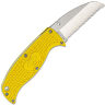 Нож Spyderco Enuff Sheepfoot Salt сталь H-1 рукоять Yellow FRN (FB31SYL)