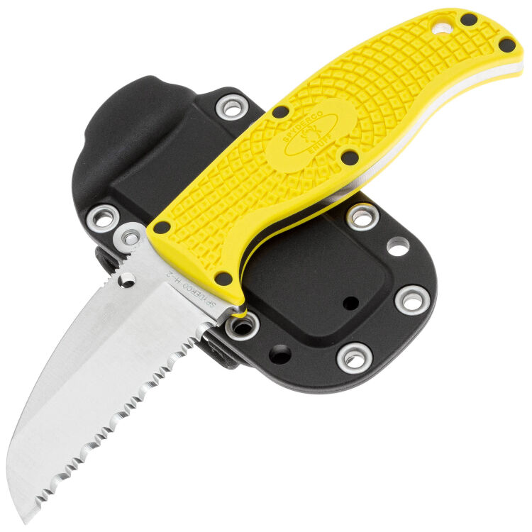 Нож Spyderco Enuff Sheepfoot Salt сталь H-2 рукоять Yellow FRN (FB31SYL)