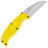 Нож Spyderco Enuff Sheepfoot Salt сталь H-2 рукоять Yellow FRN (FB31SYL)