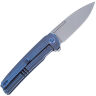 Нож We Knife Speedster сталь CPM-20CV рукоять Blue Titanium (WE21021B-3)