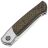 Нож NL Knives Frodo 2.0 Drop point satin сталь М390 рукоять Bronze Twill 12к CF