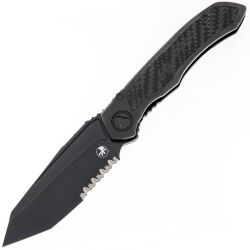 Нож Microtech Anax T/E PS DLC сталь M390 рукоять DLC Ti/Carbon Fiber (191C-2DLC)