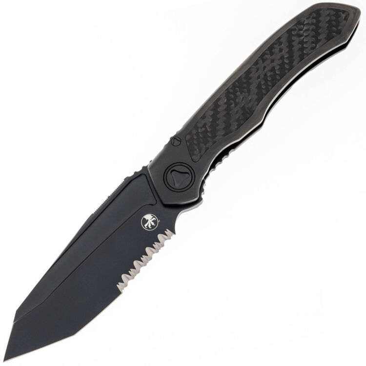 Нож Microtech Anax T/E PS DLC сталь M390 рукоять DLC Ti/Carbon Fiber (191C-2DLC)
