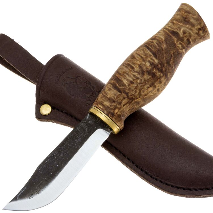 Нож Ahti Puukko Jahti сталь W75  Carbon steel рукоять карельская береза (9698)