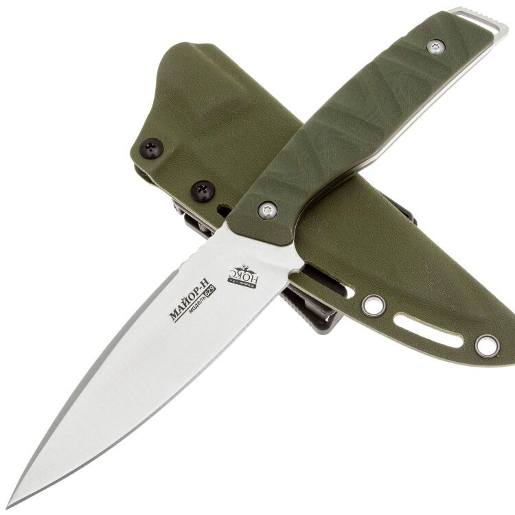 Нож НОКС Майор-Н satin сталь AUS-8 рукоять Green G10 (629-180431)