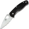 Нож Spyderco Persistence Serrated LTW сталь 8Cr13MoV рукоять Black FRN (C136SBK )