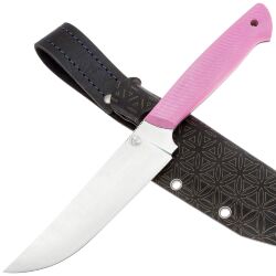 Нож 7 Ножей ТехноПчак Гибрид конвекс сталь AUS-10co рукоять Pink G10