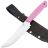 Нож 7 Ножей ТехноПчак Гибрид конвекс сталь AUS-10co рукоять Pink G10