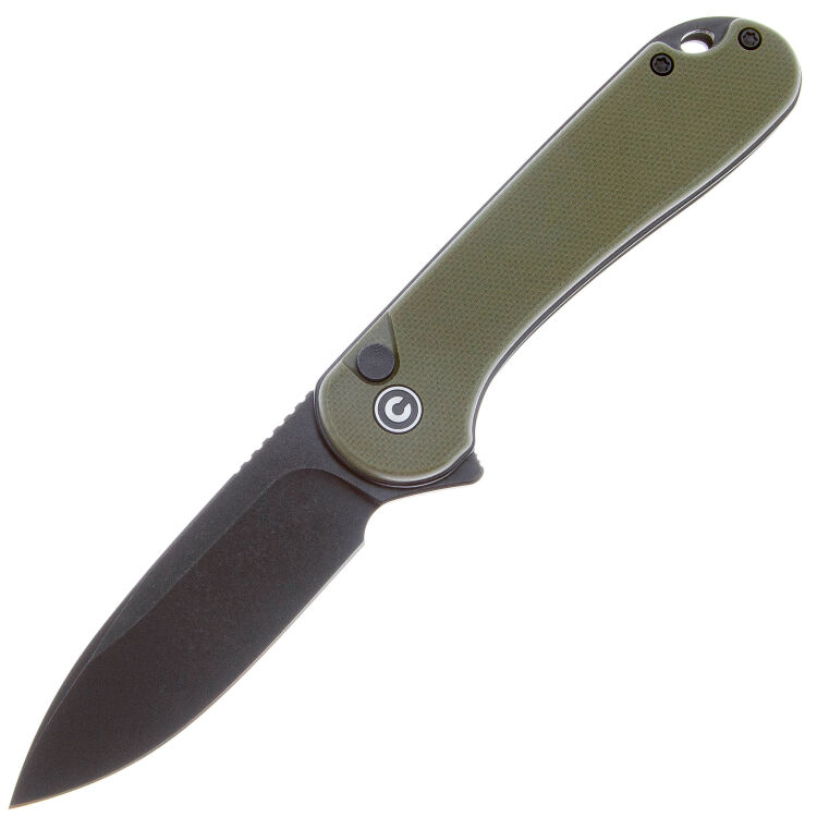 Нож CIVIVI Elementum II Button Lock blackwash сталь Nitro-V рукоять OD Green G10 (C18062P-3)